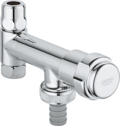 Grohe Valve Tap Was Valve Eckfix 3/8" X 3/8" Anti-backflow Protection Chrome