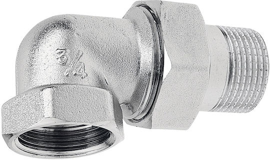 1" Chrome-plated Angled Brass Fitting Gasket