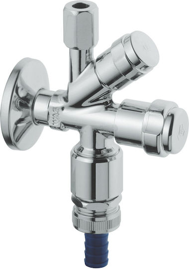 Grohe Valve Tap Was Valve Combination Dn15 Protection Unit 1/2" X 3/8" X 1/2" Anti-backflow Protection Chrome