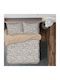 To megalo pazari Il-line Set Double Bed Sheets 240x260cm Beige - Light Salmon 4 Pieces