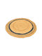 Pakketo Regaleto Handmade Round Summer Rug from Jute Black Φ150cm