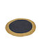 Pakketo Dando Handmade Rectangular Summer Rug from Jute Dark Blue 150x150cm