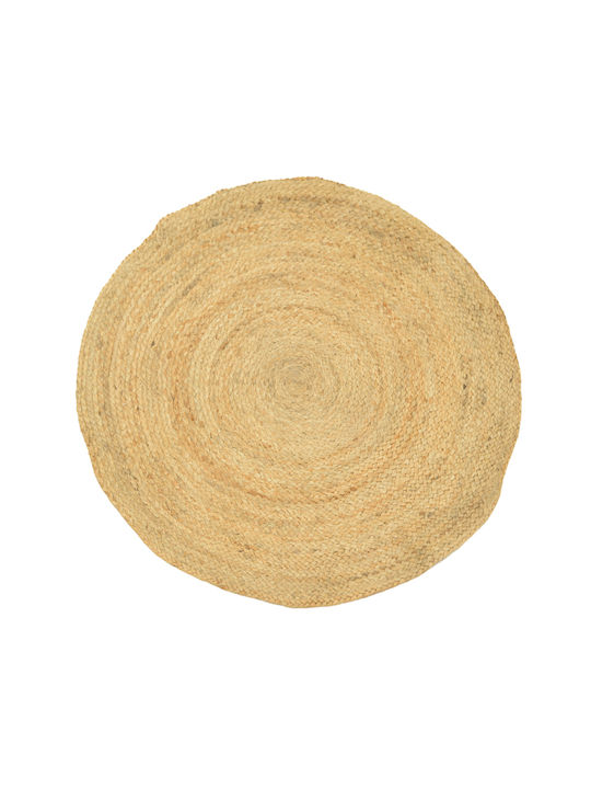 Pakketo Solon Handmade Rectangular Summer Rug from Natural Jute Shade 150x150cm