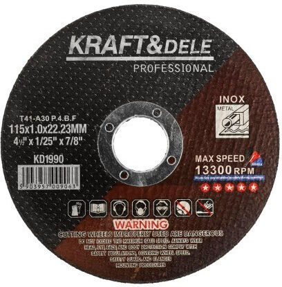 Kraft & Dele Disc de Tăiere pentru Metal 115mm 25 Bucăți
