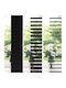 vidaXL Wooden Black Blinds 60x160 cm