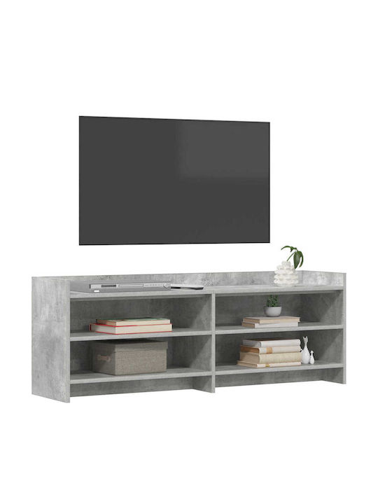 Етажерка За Телевизор Сива С Бетонен Ефект 135x33x47см