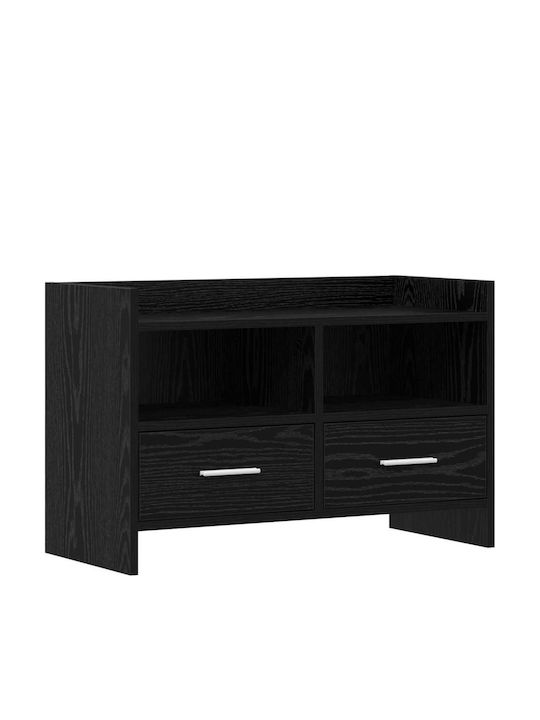 Dulap TV Stejar Negru 71.5x33x47cm