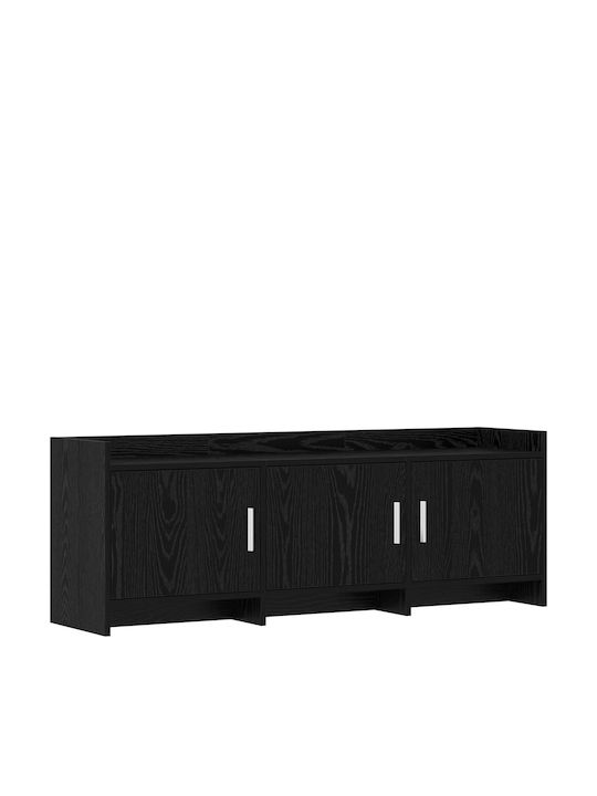 Шкаф За Телевизор Черен Дъб 130x33x47см