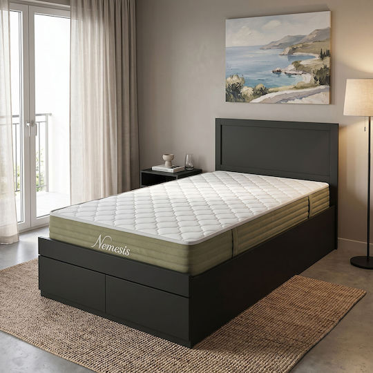 Olympus Bett Einzel mit Matratze 100x200cm Wenge