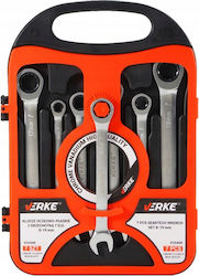 Offen-Ende Spanner Ratschen-Schlüssel Set Schlüssel 8-19mm 7 Stück