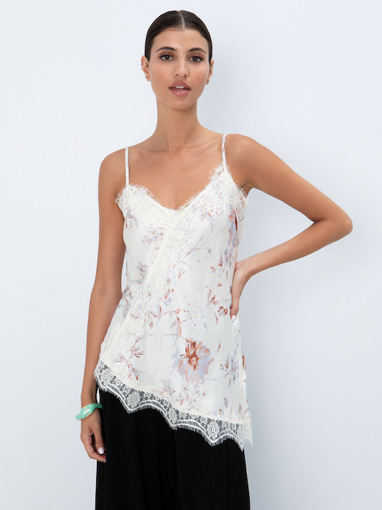 Lingerie Top Damă Floral cu Dantelă Floral