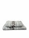 To megalo pazari Set Bath Towels 2 Pieces Grey Weight 400gr/m²