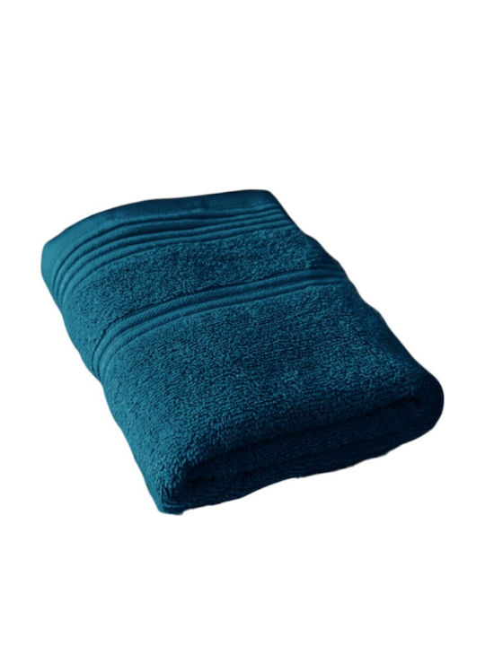 To megalo pazari Hand Towel 30x50cm Petrol Blue Weight 500gsm