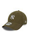 New York Yankees Mlb Soft Cord Тъмнозелена 9forty Adjustable Cap Ла̀ди