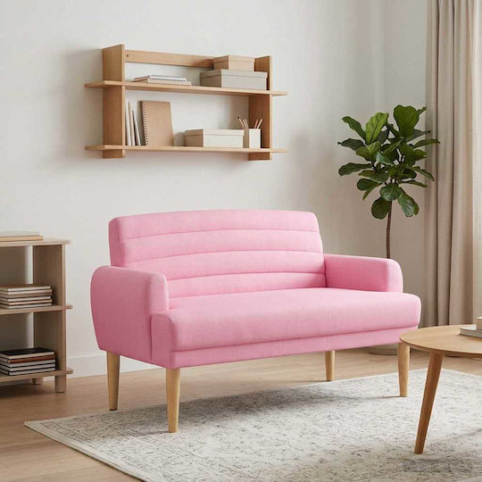Двуместен Диван Розов 116x67x80см
