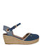 Platforme De Vară Pentru Femei Tip Espadrile Bleumarin