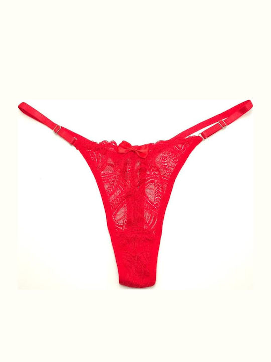 Damen-Slip Mit Spitze Rote