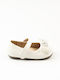 Kids Ballerinas with Hoop & Loop Closure White