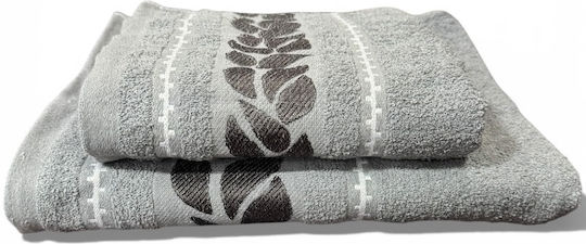 To megalo pazari Body Towel 70x140cm Grey Weight 400gr/m²