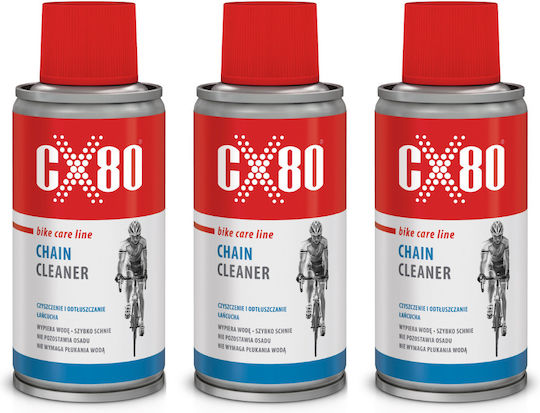 Cx80 Spray Lichid Pentru Curățarea Lanțului De Bicicletă 150ml X3