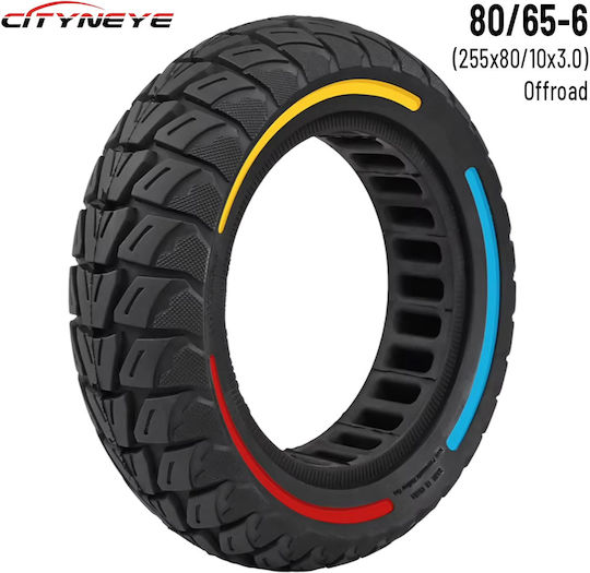 Cityneye 10x3-6 80/65-6 255x80 Bereifung Solid Kompakt 43mm Elektroroller-Zubehör