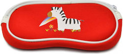 Case Eyeglasses Holder Children Red Zebra Sc-10c
