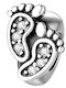 Pandora Charms Pendant Stopper Feet Silver 925 Charms Trusky