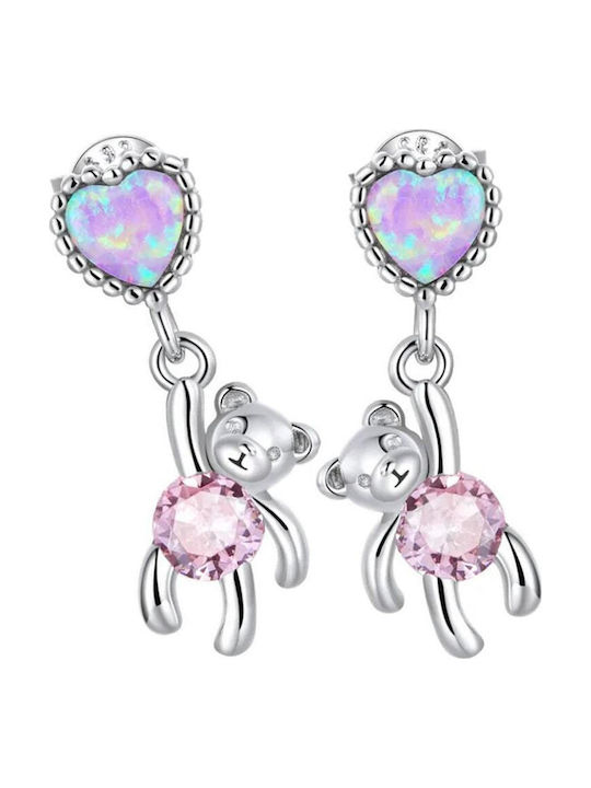 Silber Ohrringe Ohrringe Mädchen Teddy Bär 925 Silber Ohrringe Trusky