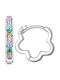 Silver Earrings Colorful Flower Earrings 925 Silver Earrings Trusky