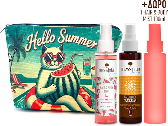 Messinian Spa Summer Σετ με Αντηλιακό Σώματος & Νεσεσέρ 3τμχ