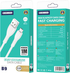 Jellico Regular USB 2.0 Cabluri Micro USB 1m Alb