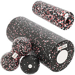 Activ Space Μπάλα Μασάζ Διπλή Κόκκινη 8cm