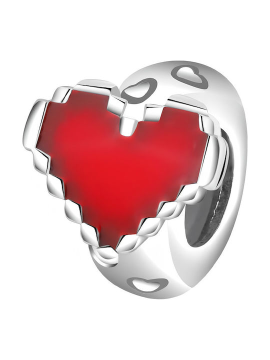 Pandora Charms Stopper Red Heart Silver 925 Charms Trusky