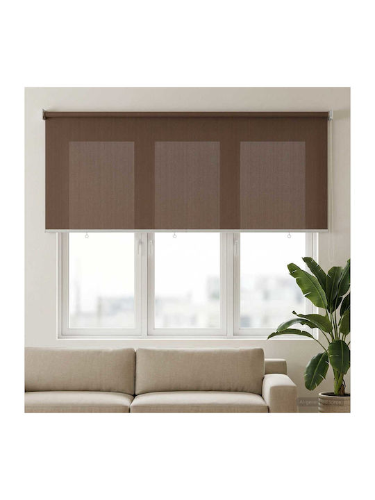 vidaXL Roller Blinds Partial Blackout Brown W12...