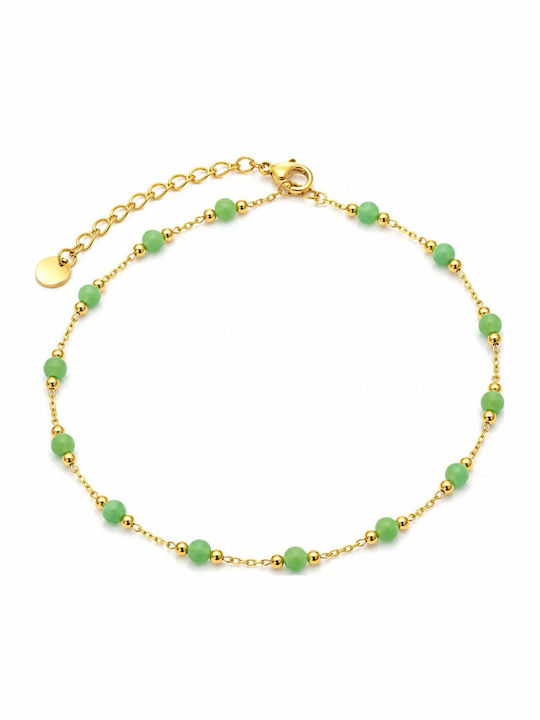 Charmy Women's Chain Bracelet Gold Plated Steel 25cm