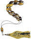 Roloi Komboloi Worry Beads with 15 Beads Eye Of The Tiger Length 32cm Multicolour