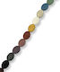 Natural Lava Oval Multicolour Mix 14x11mm – Length 40cm