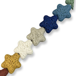 Natural Lava Starfish Multicolour Mix 20mm – Series 40cm