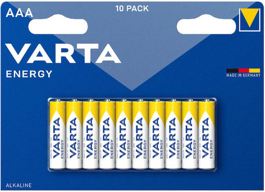 Varta Energy Aaa Alkaline Batteries Lr03 Clock Lamp Candle 10pcs