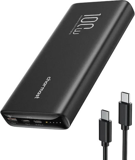 Charmast T100 Power Bank 20000mAh with 2 USB-A Ports Black