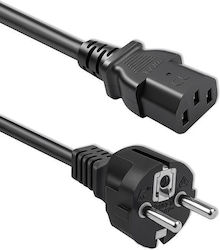 Qoltec Schuko - IEC C13 Cable 3m Μαύρο KKQTKKBZ0270