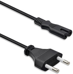 Qoltec IEC C7 - IEC C7 Cable 3m Black KKQTKKBZ0320