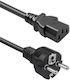 Qoltec Schuko - IEC C13 Cable 1.5m Black KKQTKKBZ0250