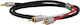 Dynavox 3,5mm Klinkenkabel mit 2x RCA-Stecker Schwarz 5m
