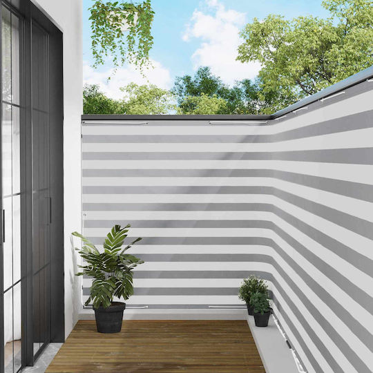 vidaXL Gray Shade Divider with PU Coating 1.5x3m 160gr/m²