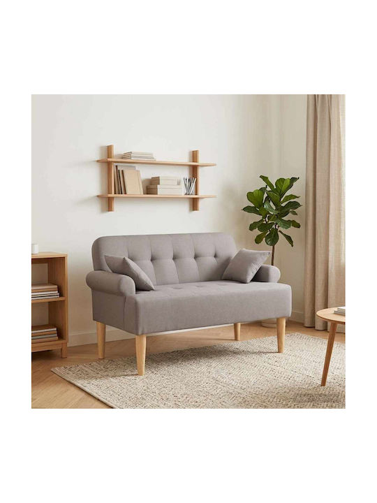 Two-Seater Couch Taupe 120x65x79cm