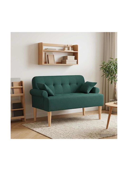 Two-Seater Couch Dark Green 120x65x79cm