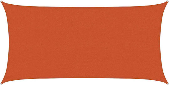 vidaXL Rectangular Orange Shade Sail 2x6m
