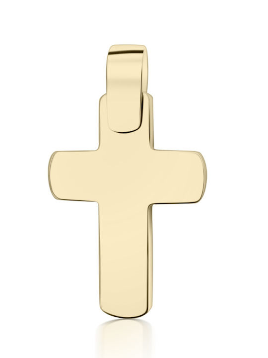 Chrilia Gold Cross 14K Double Sided Without Chain