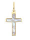 Mentzos Gold Cross 14K Without Chain